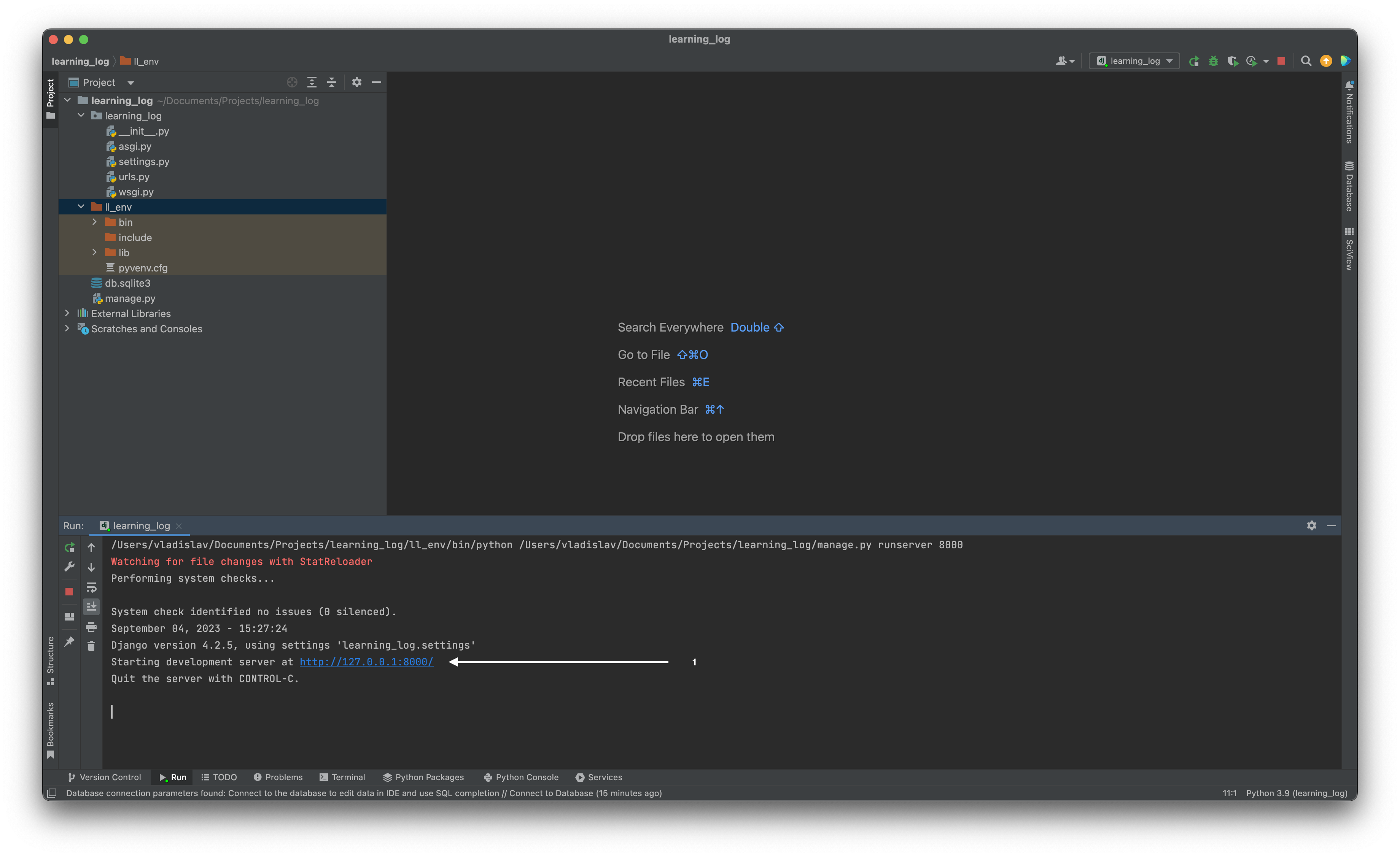 Запуск проекта в PyCharm